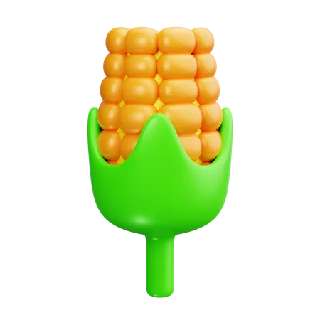 Corn Cob  3D Icon