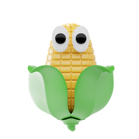 Corn Cob  3D Icon