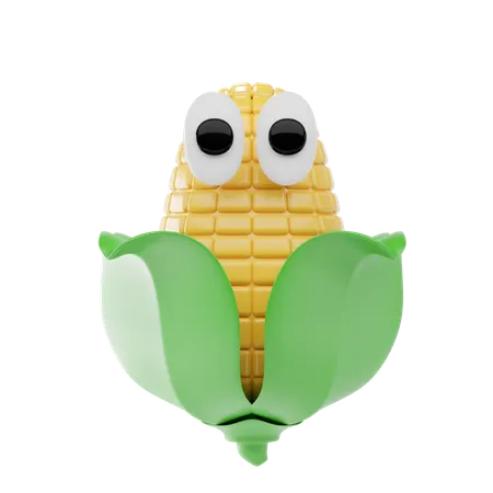Corn Cob  3D Icon