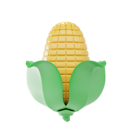 Corn Cob  3D Icon