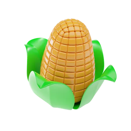 Corn Cob  3D Icon