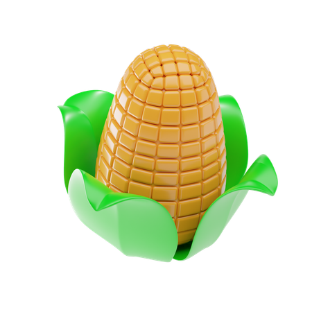 Corn Cob  3D Icon