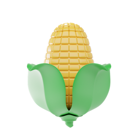 Corn Cob  3D Icon