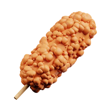 Corndog  3D Icon