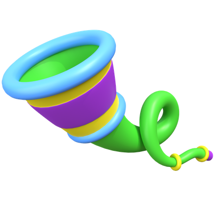 Corne de fête  3D Icon