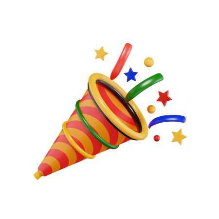 Corne de fête  3D Icon