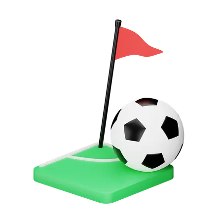 Corner field  3D Icon