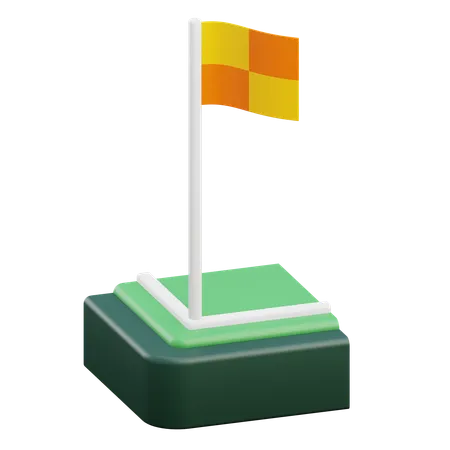 Corner Field  3D Icon