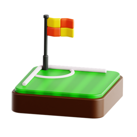 Corner Flag  3D Icon