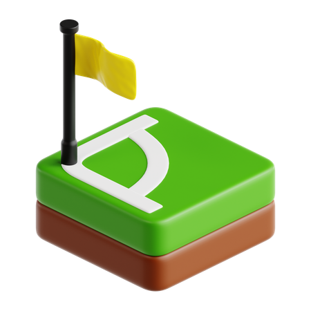 Corner Flag  3D Icon