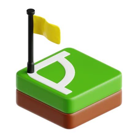 Corner Flag  3D Icon