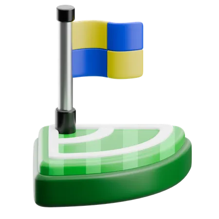 Corner Flag  3D Icon