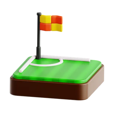 Corner Flag  3D Icon