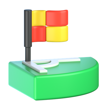 Corner Flag  3D Icon