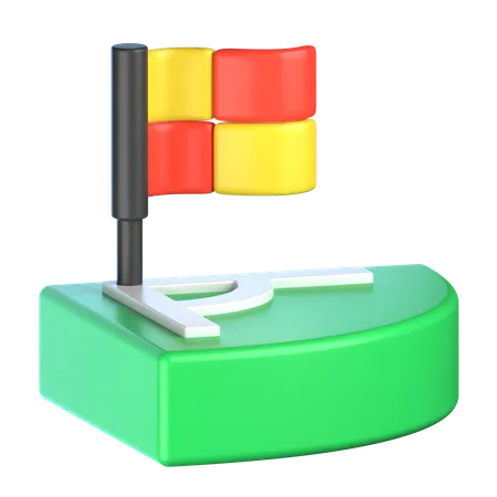 Corner Flag  3D Icon