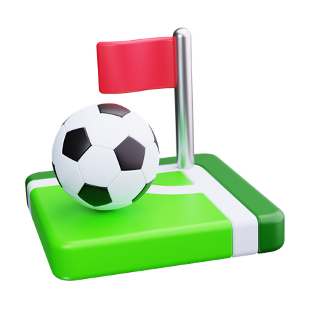 Corner Flag  3D Icon