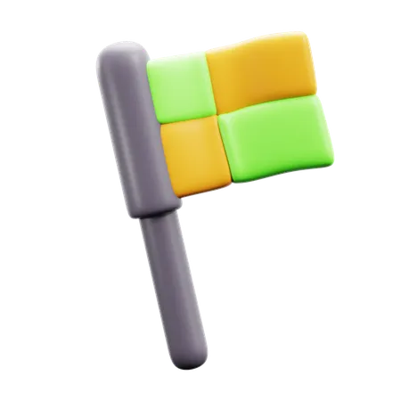 Corner flag  3D Icon