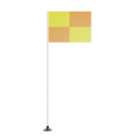 Corner Flag  3D Icon