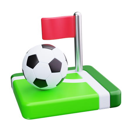 Corner Flag  3D Icon