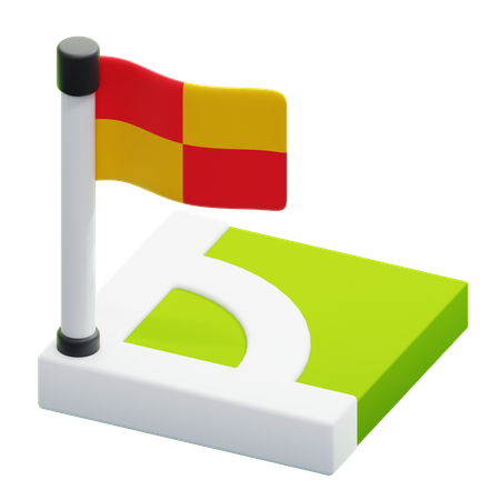 Corner Flag  3D Icon