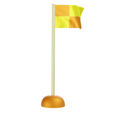 Corner Flag 3D Icon