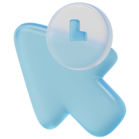 Corner Key Pointer  3D Icon
