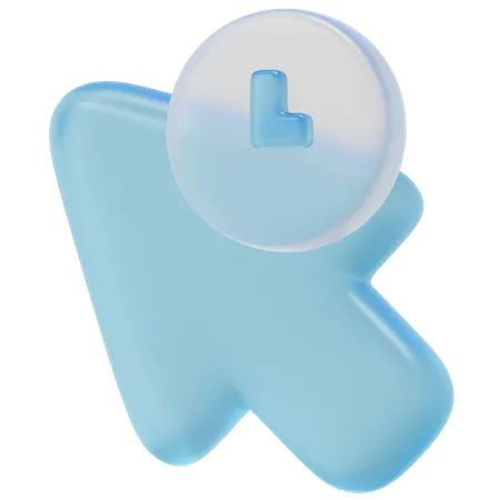 Corner Key Pointer  3D Icon