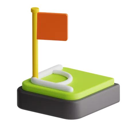 Corner Kick  3D Icon