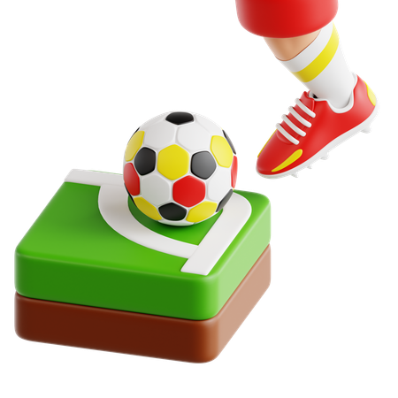 Corner Kick  3D Icon