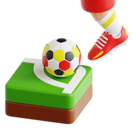 Corner Kick  3D Icon