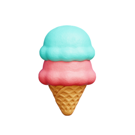 Cornet de glace  3D Icon