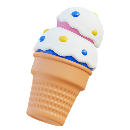 Cornet de glace  3D Icon