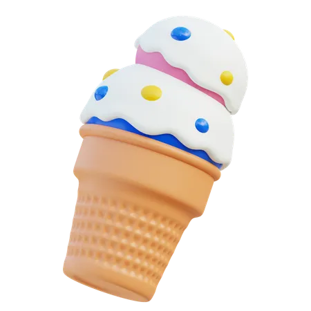 Cornet de glace  3D Icon