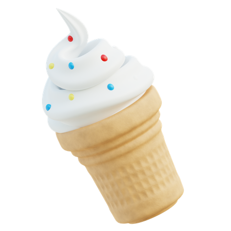 Cornet de glace  3D Icon