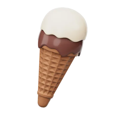 Cornet de glace  3D Icon