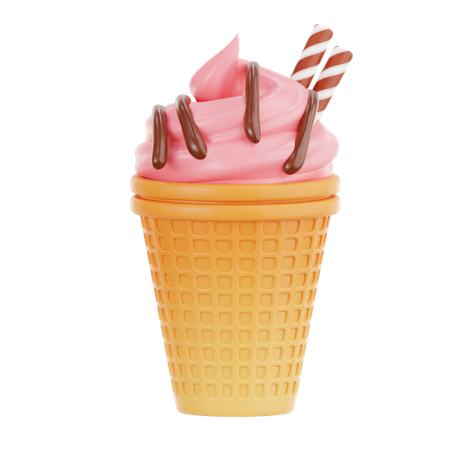 Cornet de glace  3D Icon