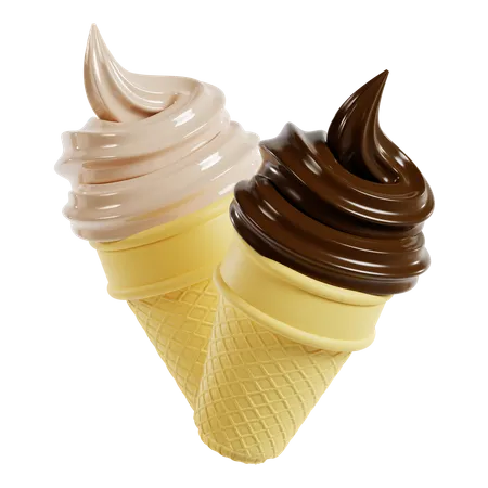 Cornet de glace 2  3D Icon