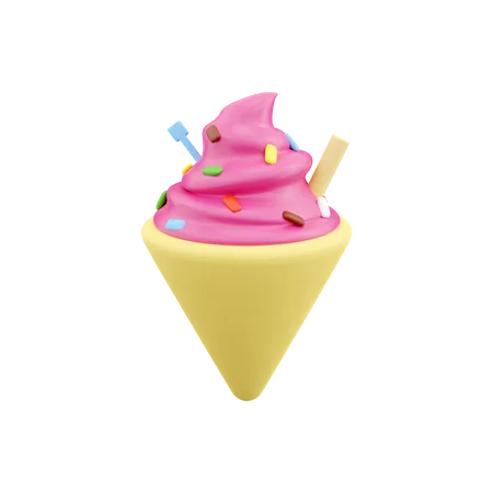 Cornet de glace  3D Icon