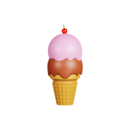 Cornet de glace  3D Icon