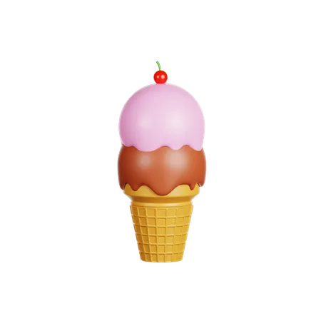 Cornet de glace  3D Icon