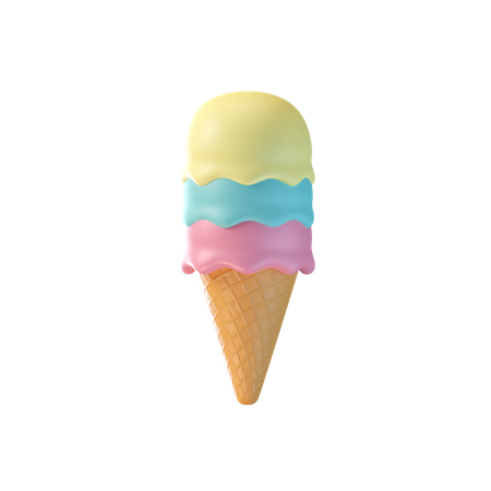 Cornet de glace  3D Icon