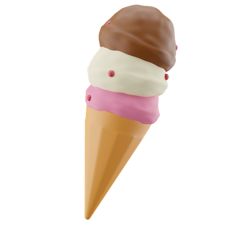 Cornet de glace  3D Icon