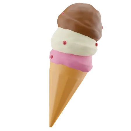 Cornet de glace  3D Icon