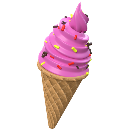 Cornet de glace  3D Icon