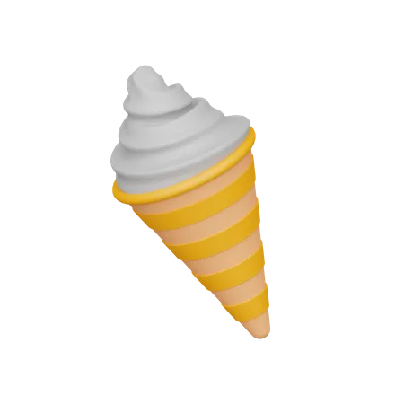 Cornet de glace  3D Icon