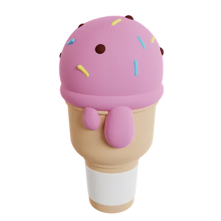 Cornet de glace  3D Icon