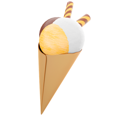 Cornet de glace  3D Icon