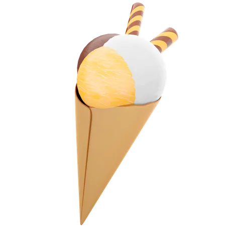 Cornet de glace  3D Icon