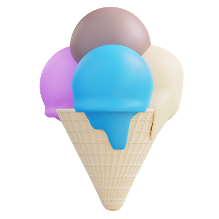 Cornet de glace  3D Icon