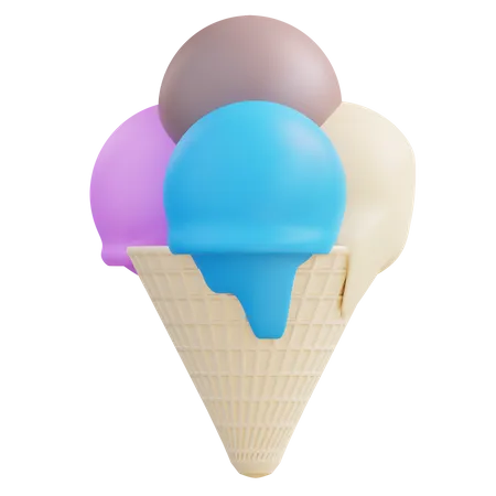 Cornet de glace  3D Icon